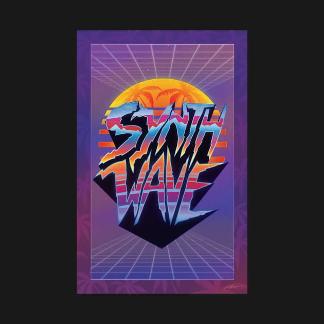 "Synthwave 2.0" 1980's Outrun style poster by Jamieferrato19