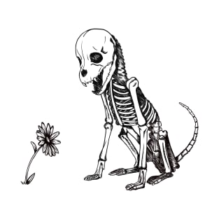 Skeledog Flower T-Shirt