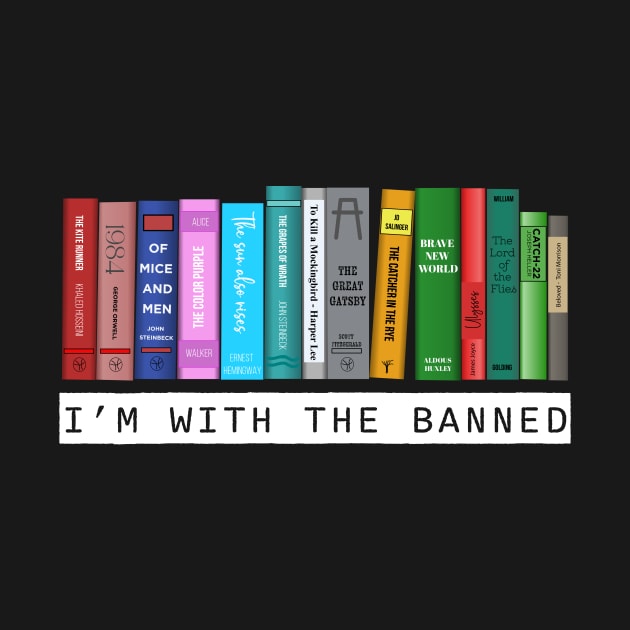 I'm with the banned books bookish by OutfittersAve