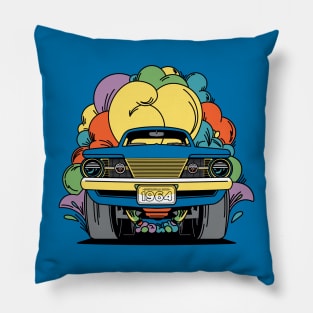 60th Anniversary - Barracuda (Blue - Front and Back) Pillow
