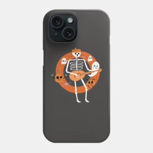 Funny Skeleton Rock and Roll Phone Case