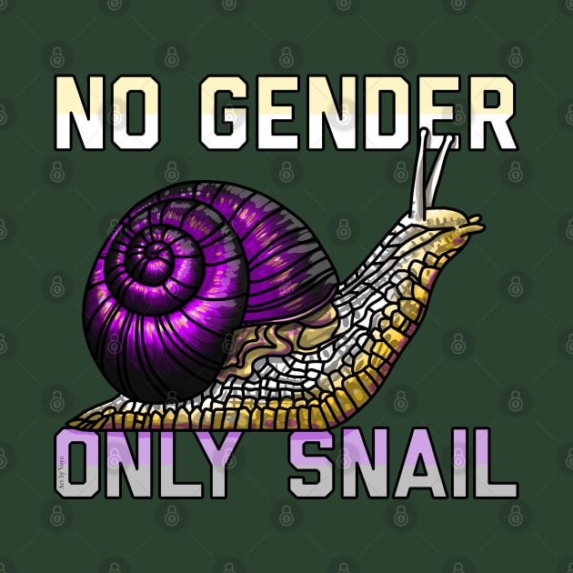 No Gender Only Snail by Art by Veya