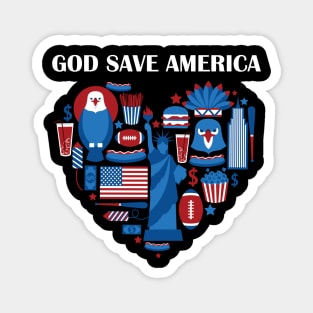 God Save America Magnet