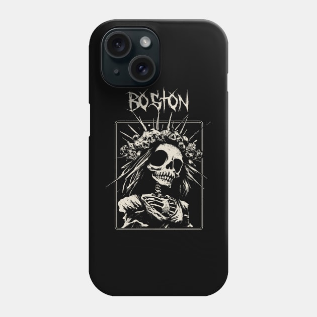 boston bride skeleton Phone Case by hex pixel