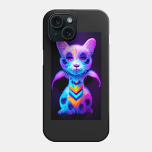 Psychedelic Kitten Phone Case