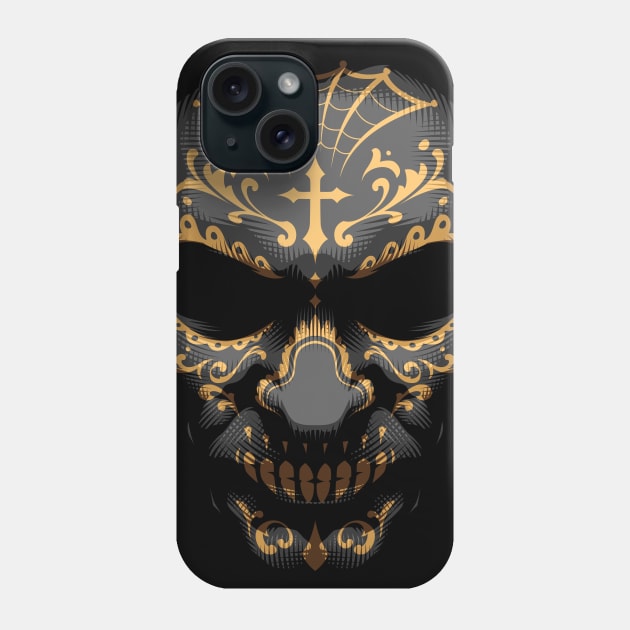 Sugar Skull - Dia De Los Muertos Phone Case by BlackoutBrother