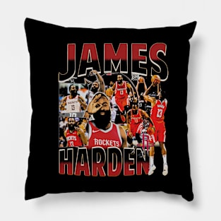 James Harden Houston Vintage Bootleg Pillow