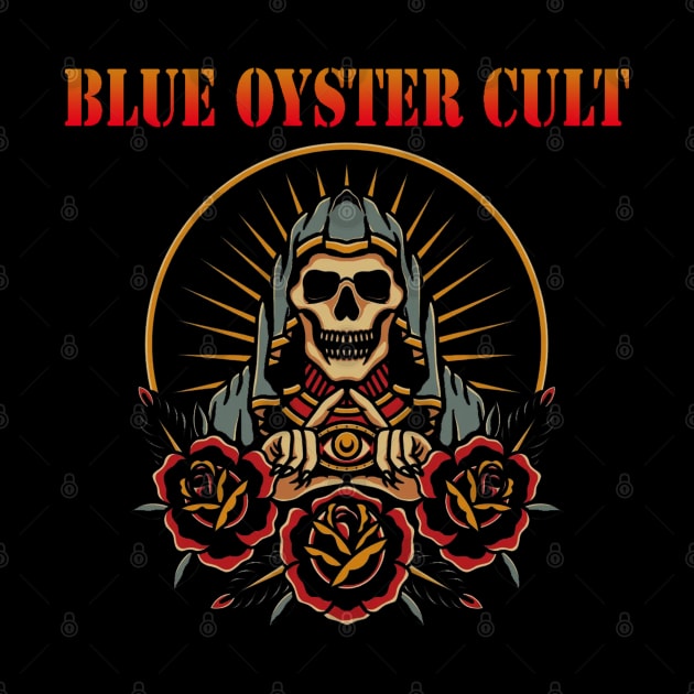 skull triangle blue oyster cult by Art by neschtoons