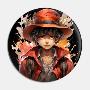 Reimagined Monkey D. Luffy from One Piece Pin