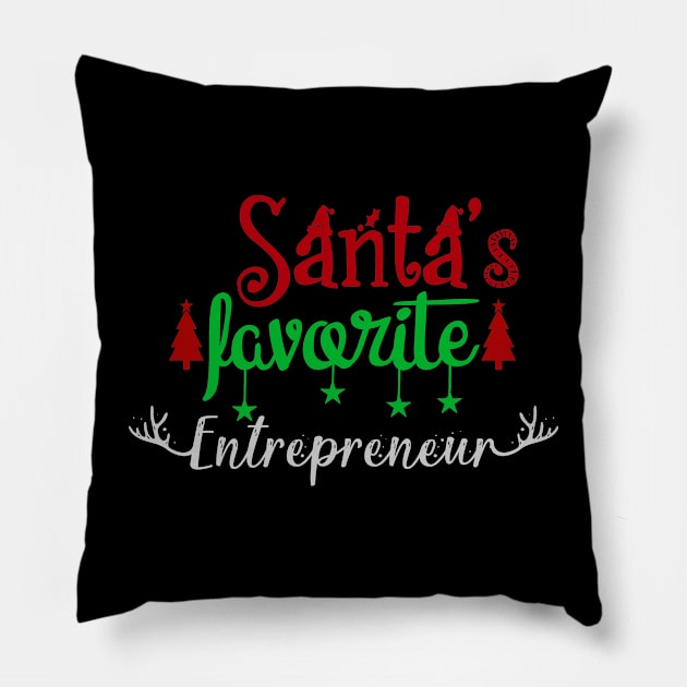 I am an entrepreneur ceo funny entrepreneurship santa merch Pillow by Houseofwinning