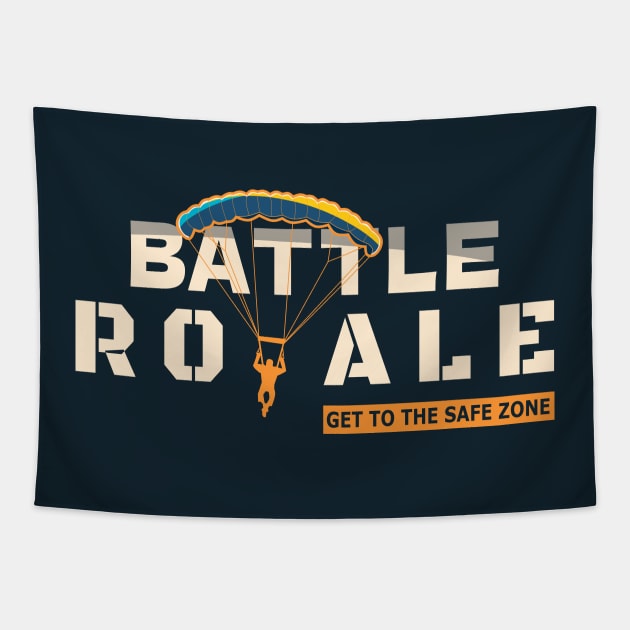 Battle royale typography Tapestry by Alsiqcreativeart