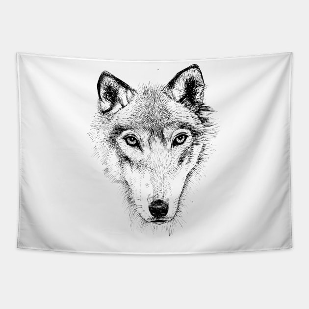 wolf Tapestry by Bunny Noir