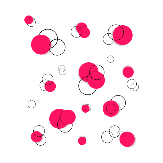 Geometric Circle Red by Tshirtstory