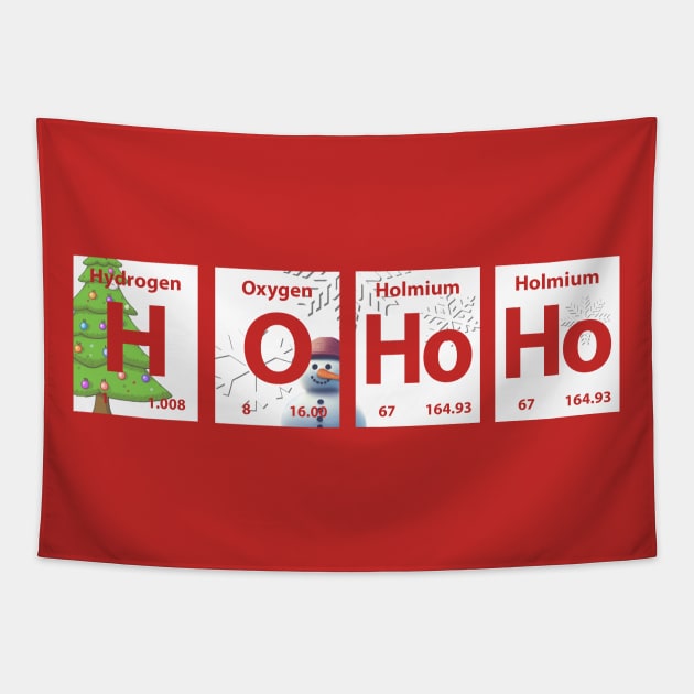 Ho Ho Ho Chemical Element Tapestry by nightelf