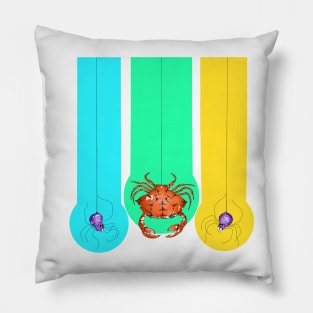 crab and spider Pillow