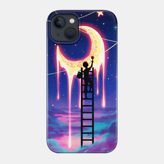 Paint The Moon - Galaxy - Phone Case