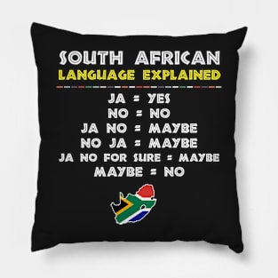 South African Language Explained Funny Guide Pillow