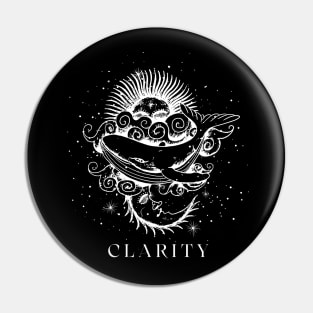 Clarity Whale Pin