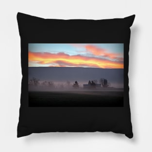 Sunrise over the Blue Ridge Mountains Pillow