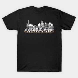 Build A Bear Houston Astros Shirt Black & White Old Logo
