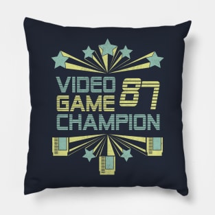 Old School Gaming Champ 1987 Classic Option Pillow