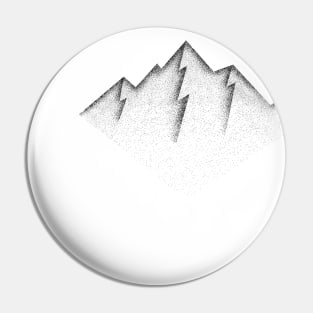 Mountains pointillism art Pin