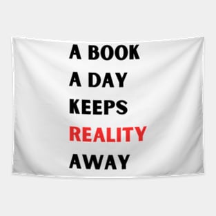 A book A day Keeps Reality Away Tapestry