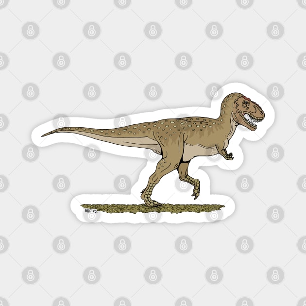 Tyrannosaurus rex Magnet by AzureLionProductions