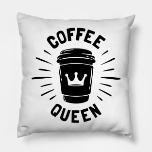Coffee Queen, Crown Cup © GraphicLoveShop Pillow