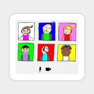 Kids Virtual Meeting Magnet