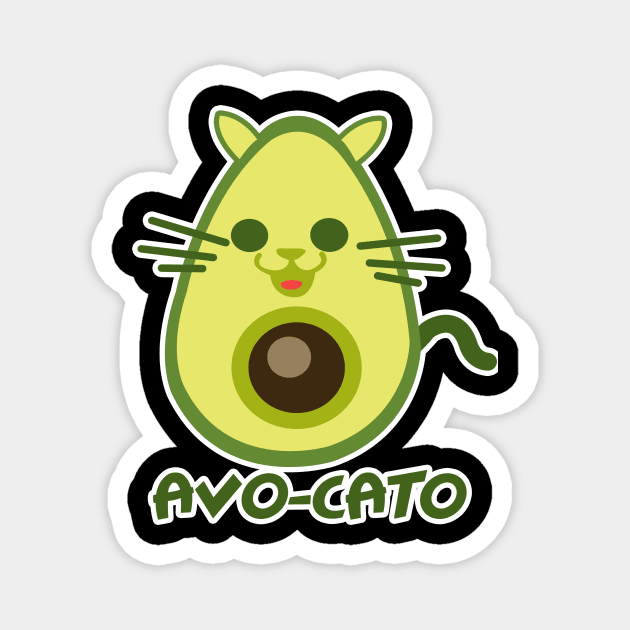 'Avocato Avocado Cat' Awesome Avocados Gift Shirt Magnet by ourwackyhome