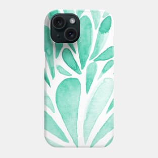 Watercolor artistic drops - aqua Phone Case