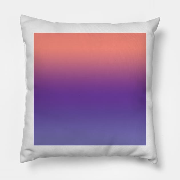 Pink, blue and grey color gradient Pillow by SamridhiVerma18