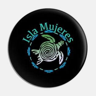 Isla Mujeres Tribal Turtle Pin