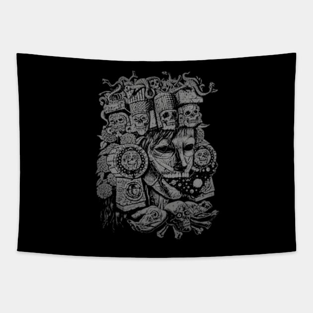 Mictecacihuatl Tapestry by qetza