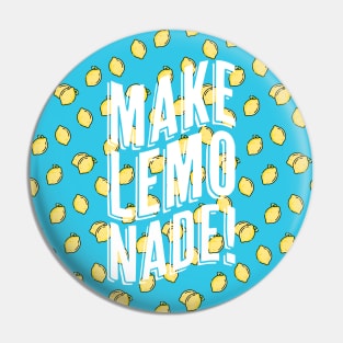 Make Lemonade Lemon Pattern Pin