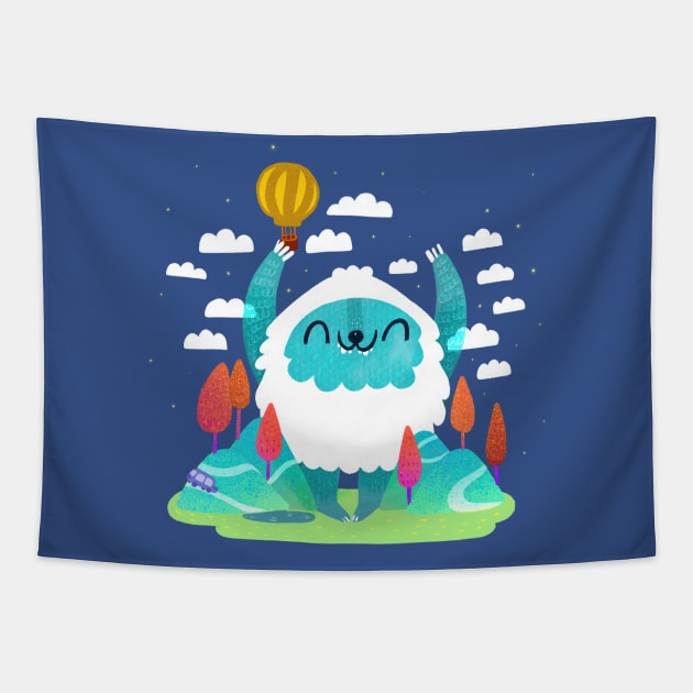 Yeti Tapestry by Mjdaluz