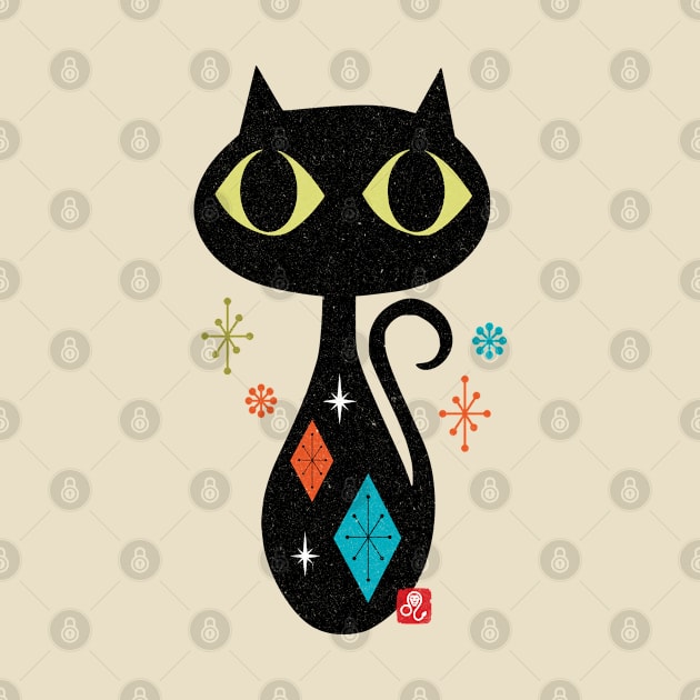 Vintage - Retro Cat by Design By Leo