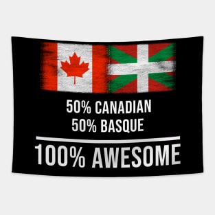 50% Canadian 50% Bilbao 100% Awesome - Gift for Bilbao Heritage From Bilbao Tapestry