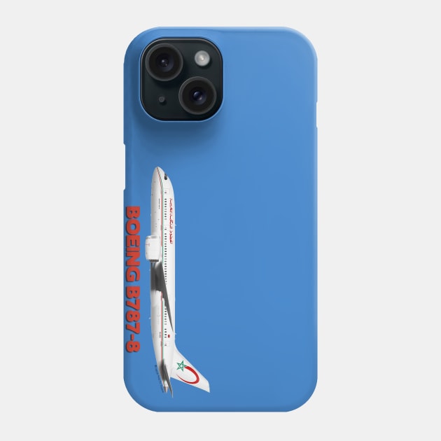 Boeing B787-8 - Royal Air Maroc Phone Case by TheArtofFlying