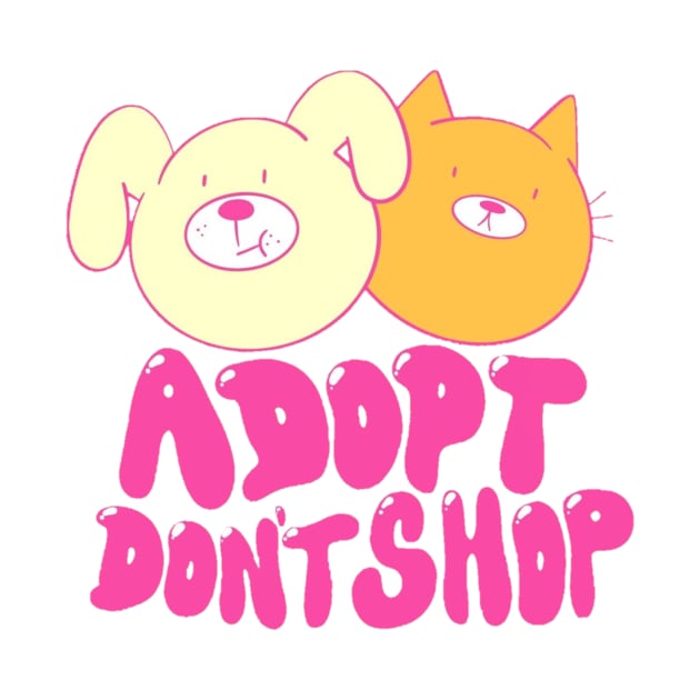 cat dog by Adoptdon'tshop