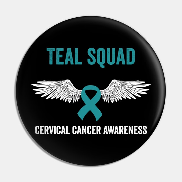 cervical cancer teal squad - gynecological cancer awareness month Pin by Merchpasha1