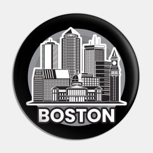 Boston City Landscape Pin