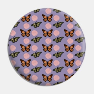 Aesthetic Purple Butterfly Pattern by Courtney Graben Pin