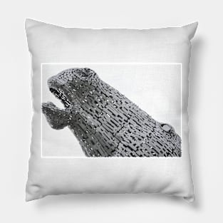 Kelpies prints , the Helix Falkirk canvas print Pillow