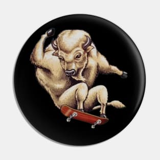 Buffalo Boarder Pin