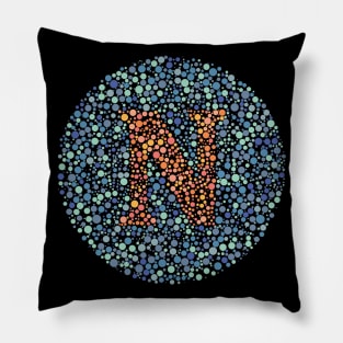 Letter N Ishihara Test Pillow