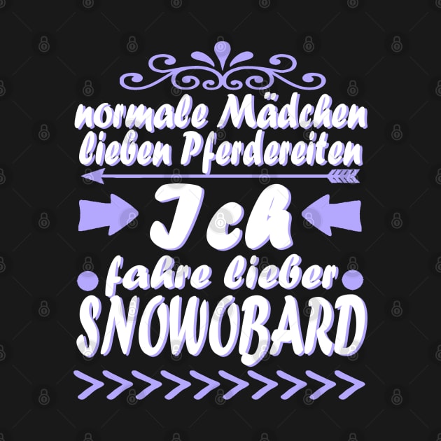 Snowboarden Mädchen Schnee Geschenk Winter by FindYourFavouriteDesign