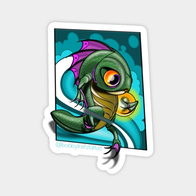 Little sea buddy Magnet by Bobby Trefz