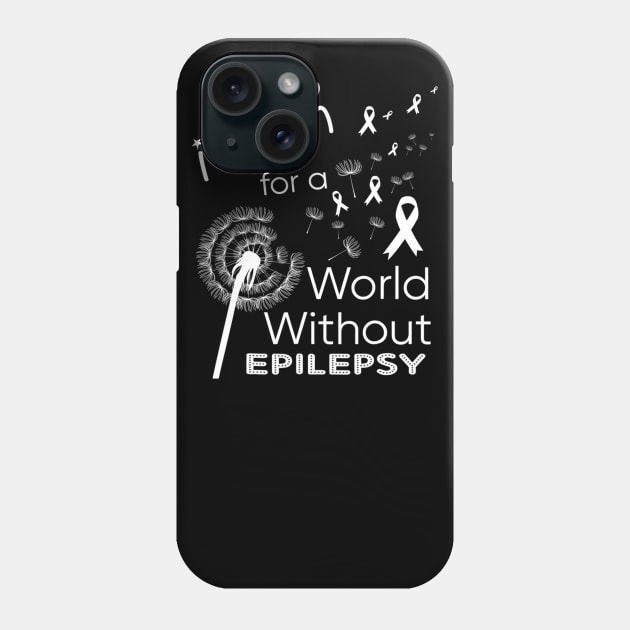 epilepsy awareness world without epilepsy shirts gift Phone Case by dashawncannonuzf